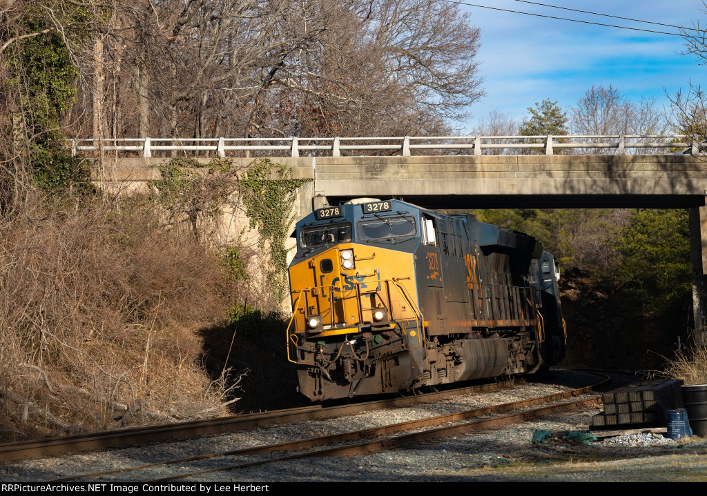 CSX 3278 cresting the Blue Ridge Grade